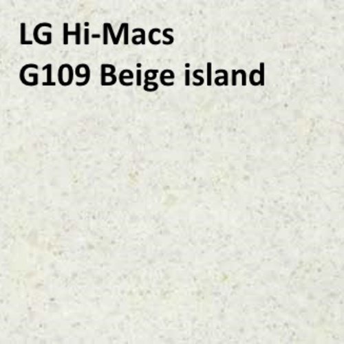 Lg hi macs g109 beige island